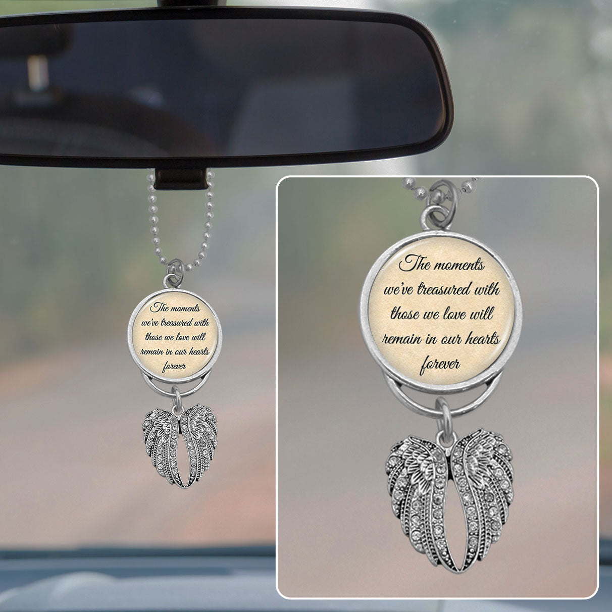 Treasured Moments Rearview Mirror Charm