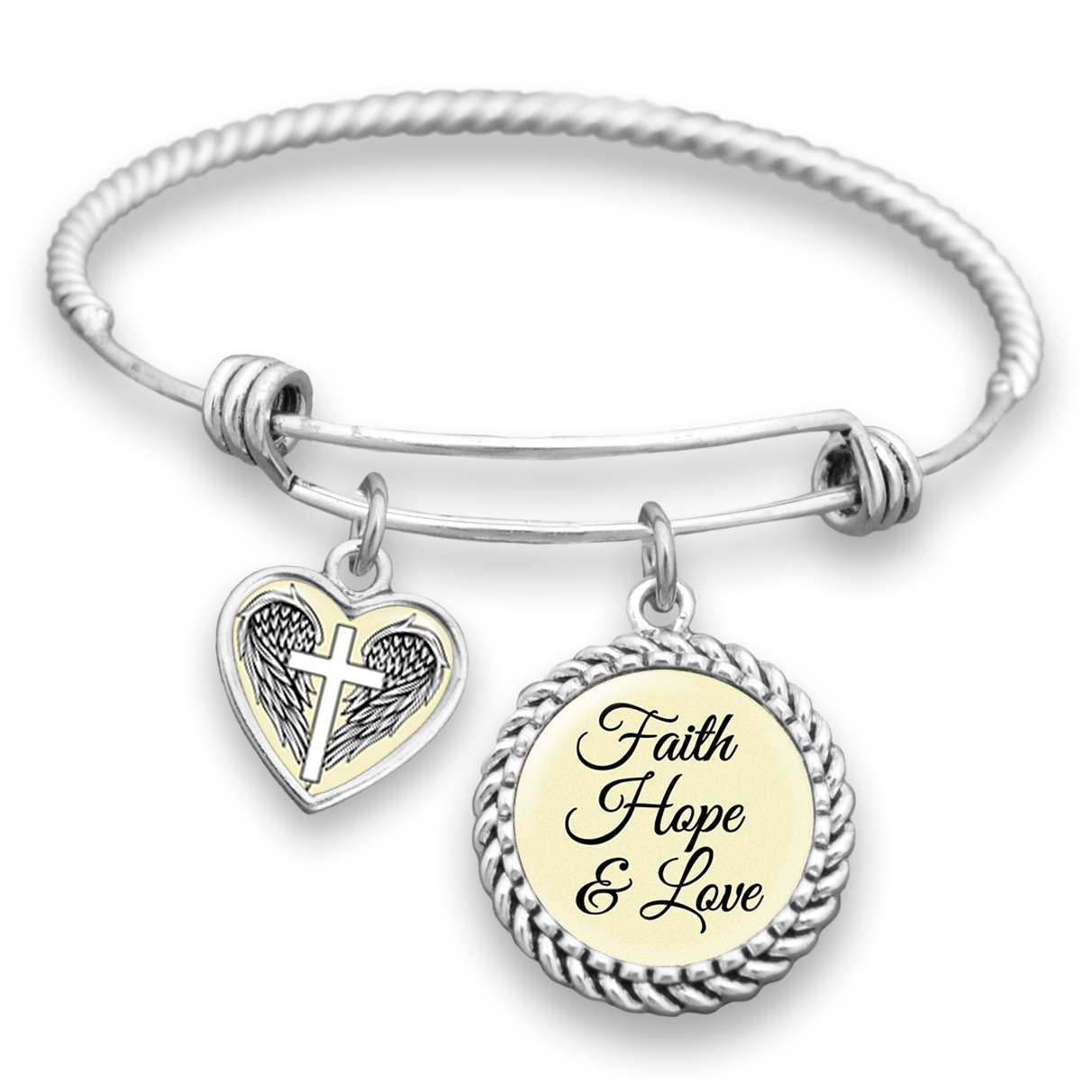 Faith, Hope & Love Charm Bracelet