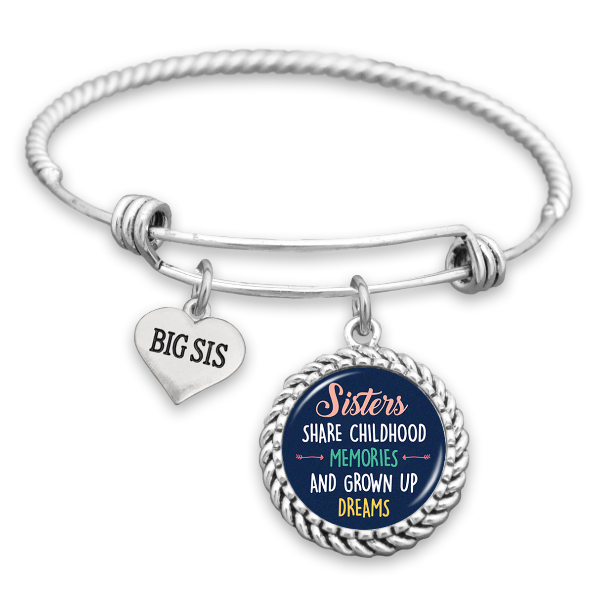 Sisters Share Childhood Memories And Grown Up Dreams Charm Bracelet