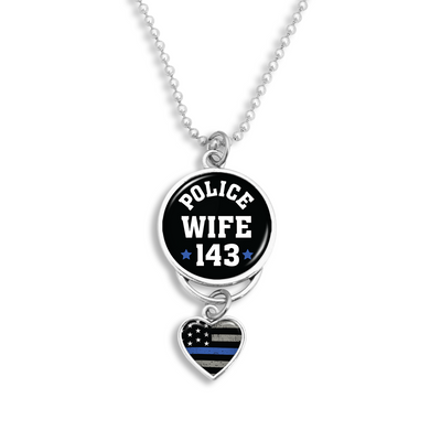 Customizable Number Police Wife Rearview Mirror Charm