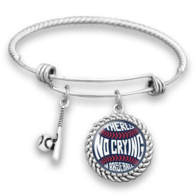 No Crying in Baseball Charm Bracelet