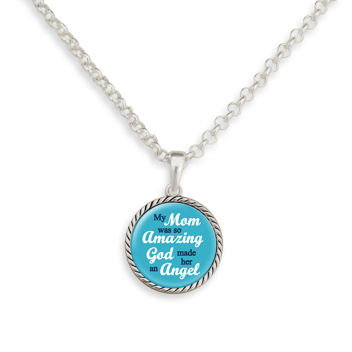 My Mom Was So Amazing God Made Her An Angel Necklace