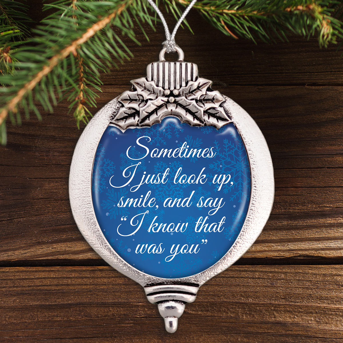I Know That Was You Winter Bulb Ornament