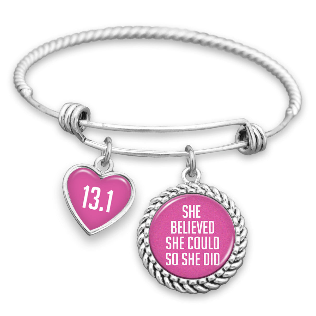 She Believed She Could So She Did Personalized Charm Bracelet
