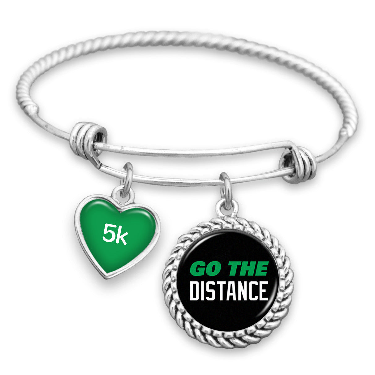 Go The Distance Personalized Charm Bracelet