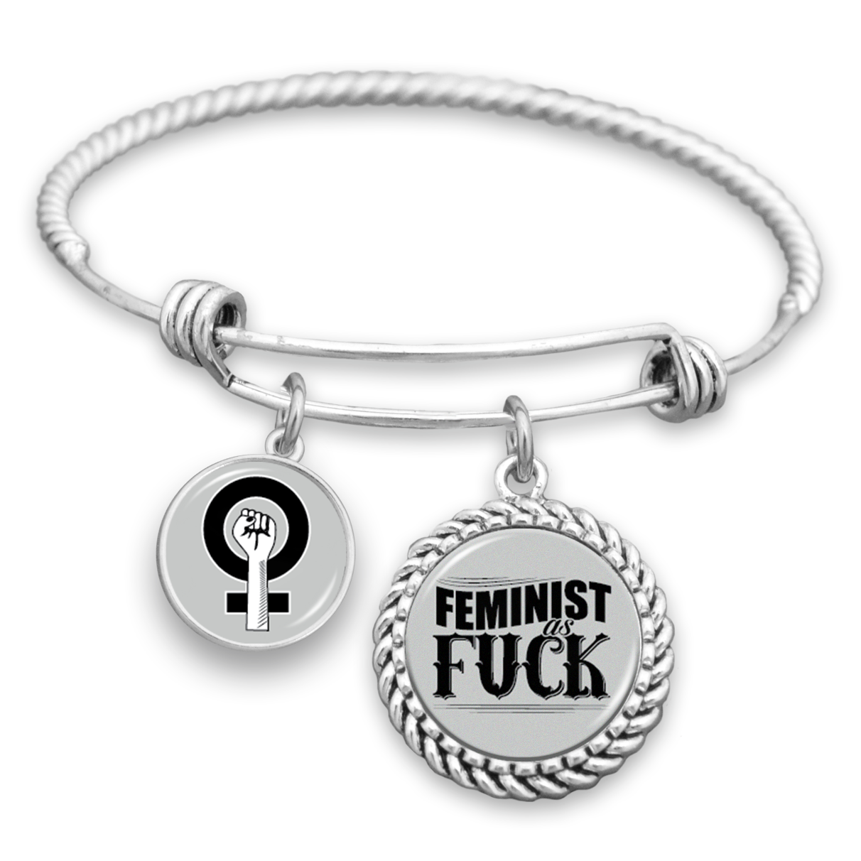 Feminist As Fuck Charm Bracelet