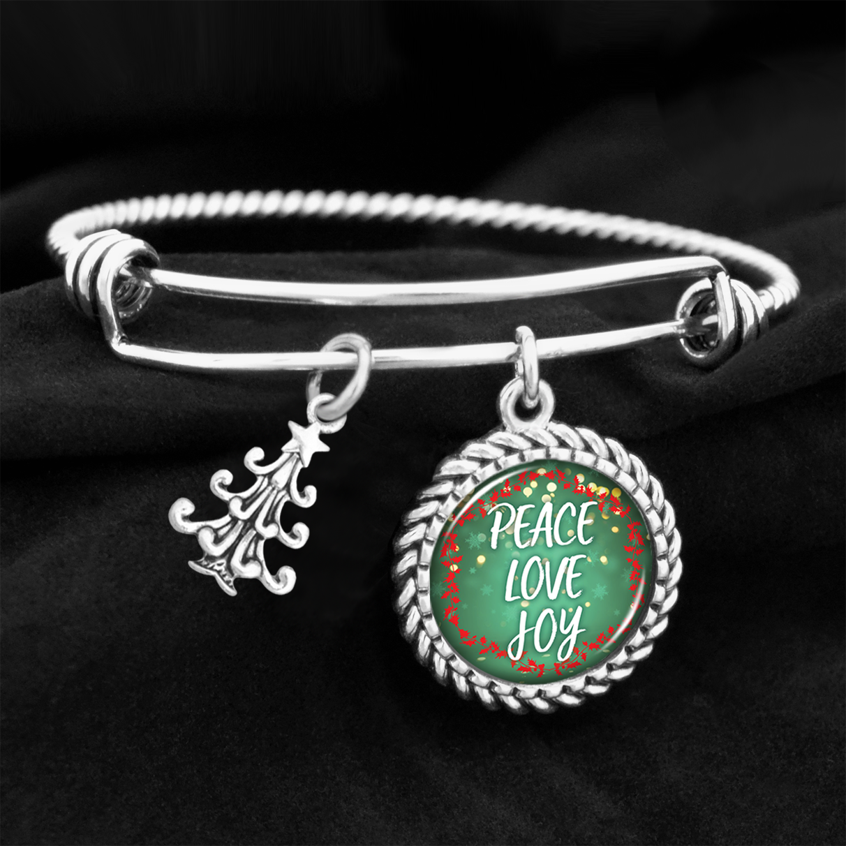 Peace Love Joy Charm Bracelet