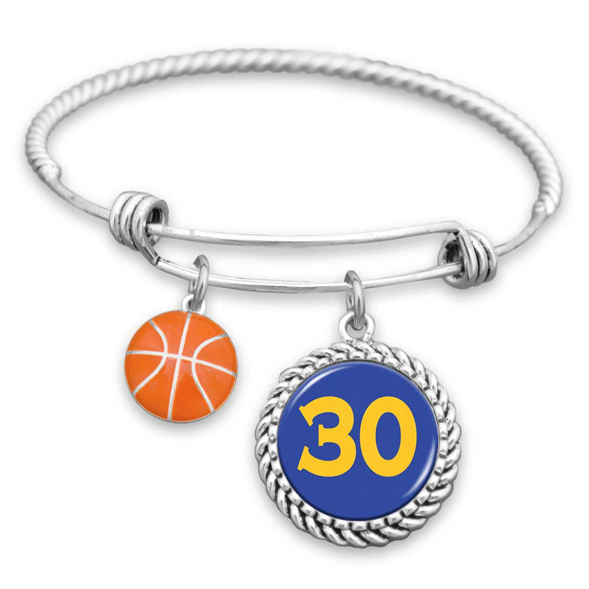 Golden State Basketball #30 Charm Bracelet