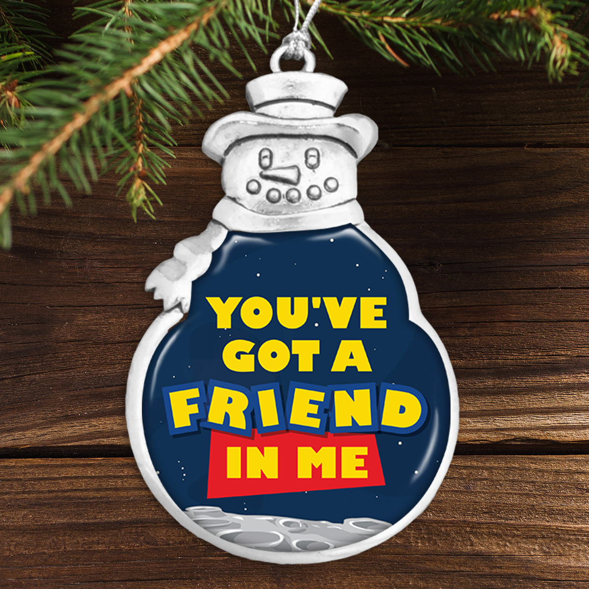 You've Got A Friend In Me Space Snowman Ornament