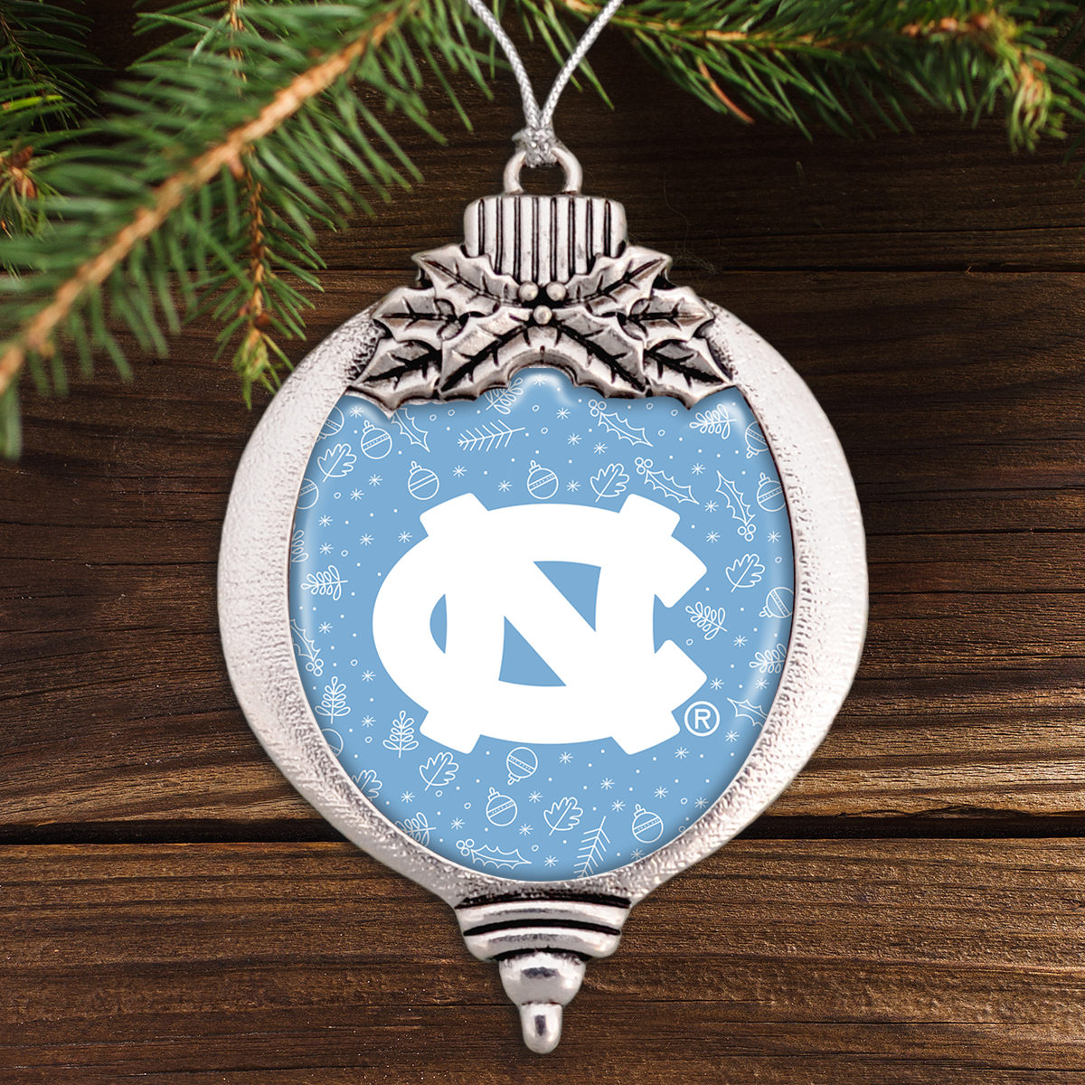 UNC Tar Heels Holiday Bulb Ornament