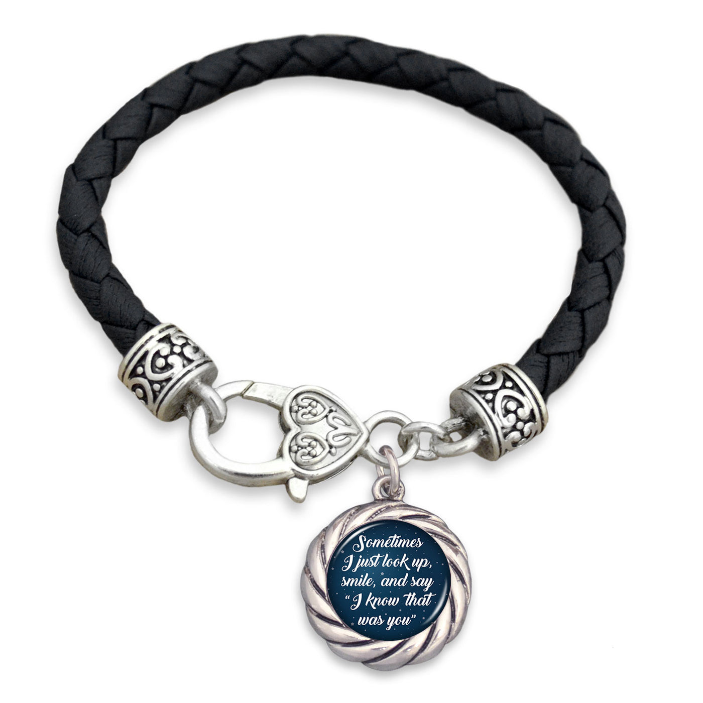 I Know That Was You Night Sky Leather Toggle Bracelet
