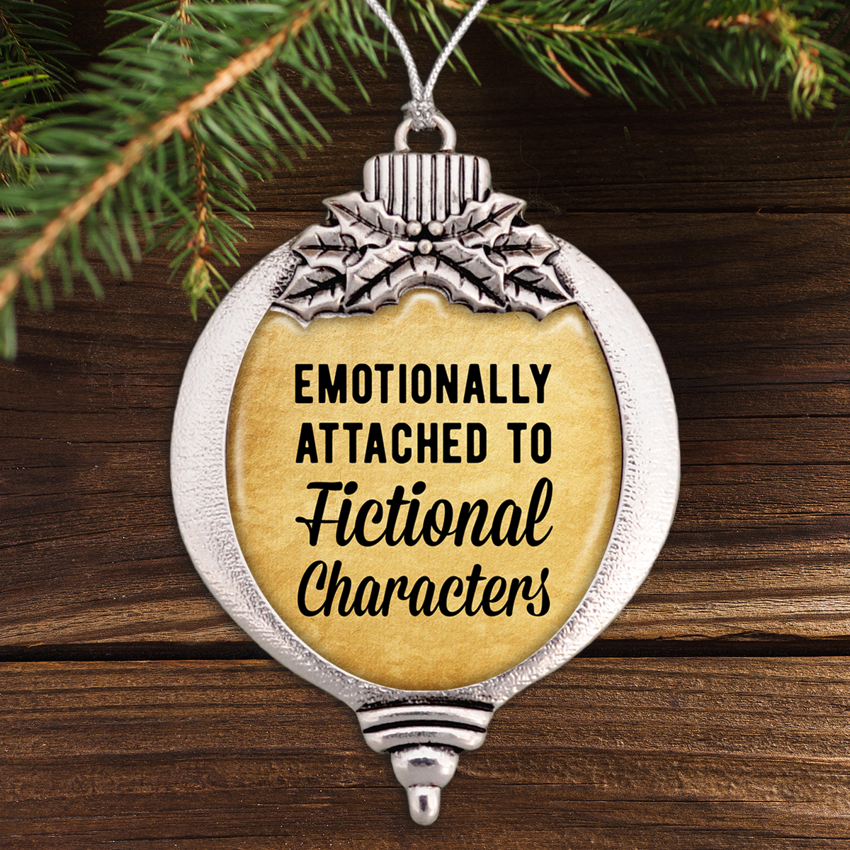 Emotionally Attached To Fictional Characters Bulb Ornament