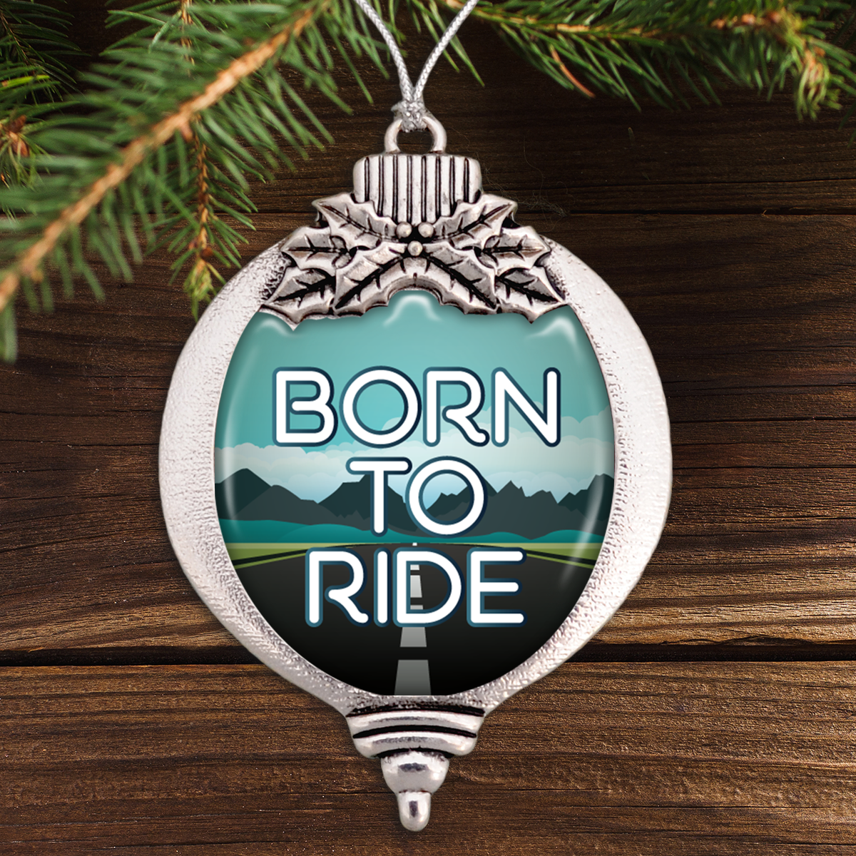 Born To Ride Bulb Ornament