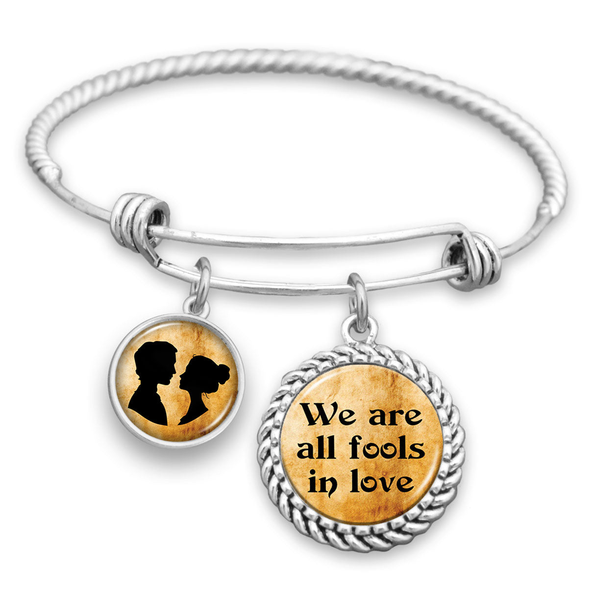 We Are All Fools In Love Charm Bracelet