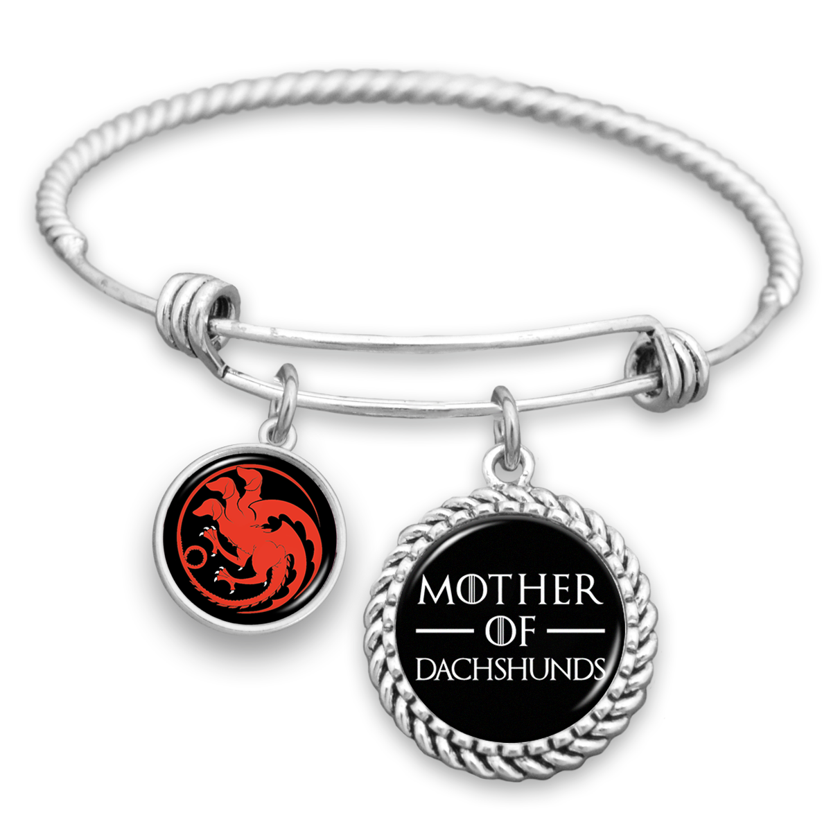 Mother Of Dachshunds Charm Bracelet