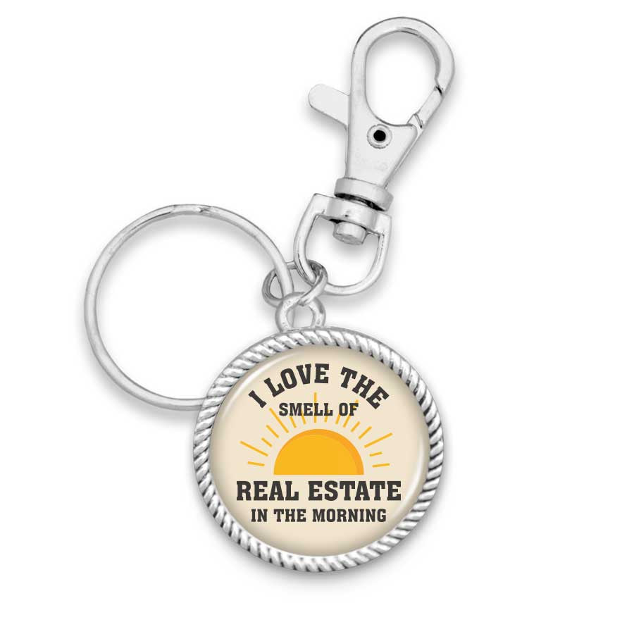 I Love The Smell Of Real Estate In The Morning Key Chain