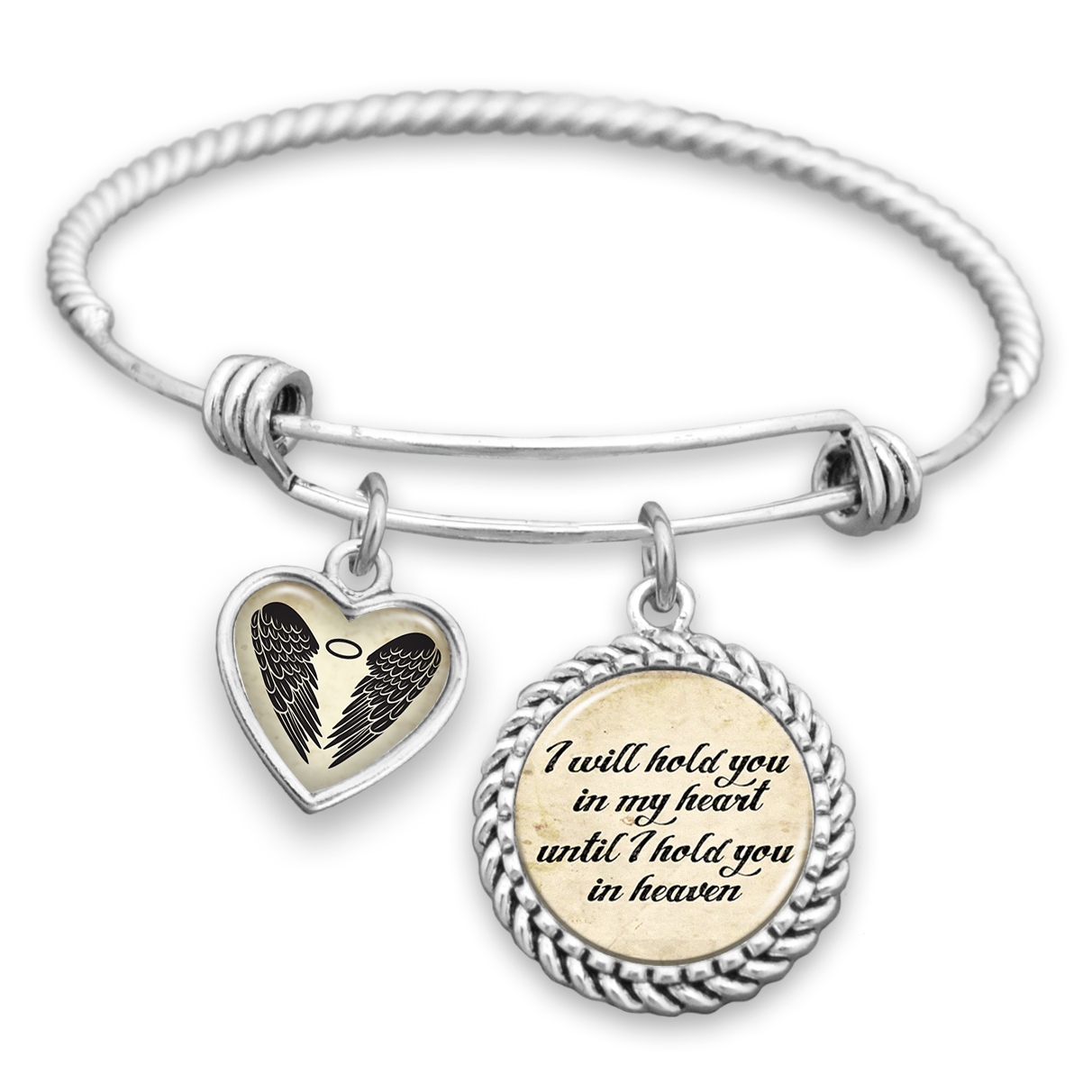 I Will Hold You In My Heart Charm Bracelet