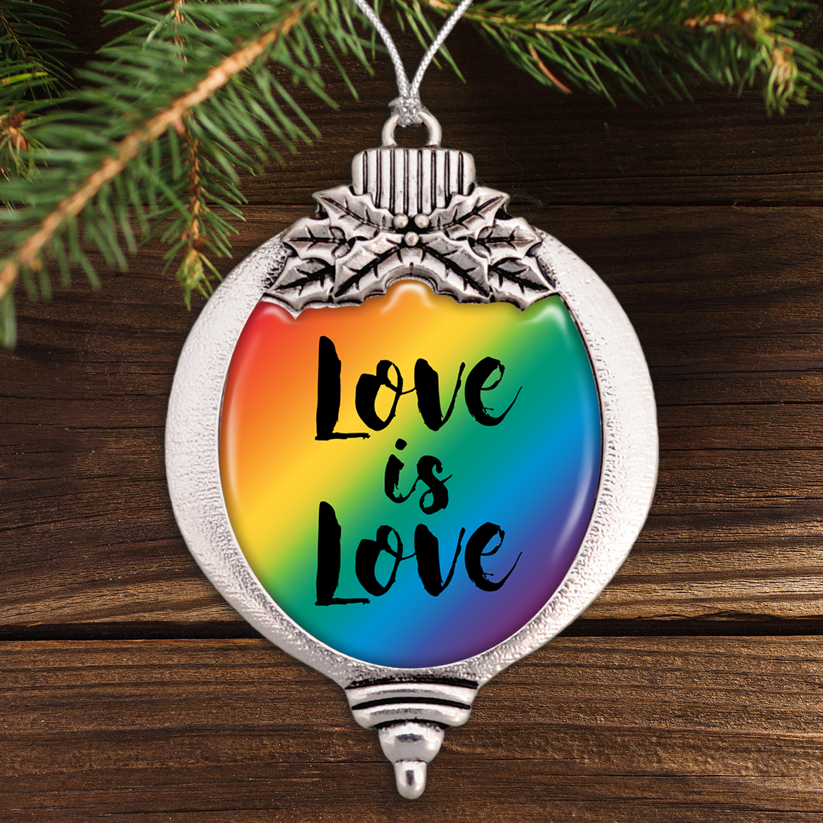 Love Is Love Bulb Ornament