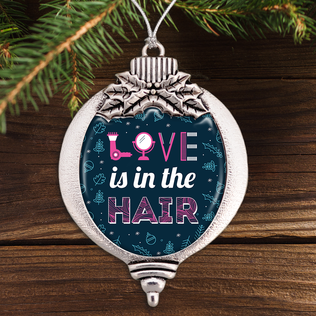 Love Is In The Hair Bulb Ornament
