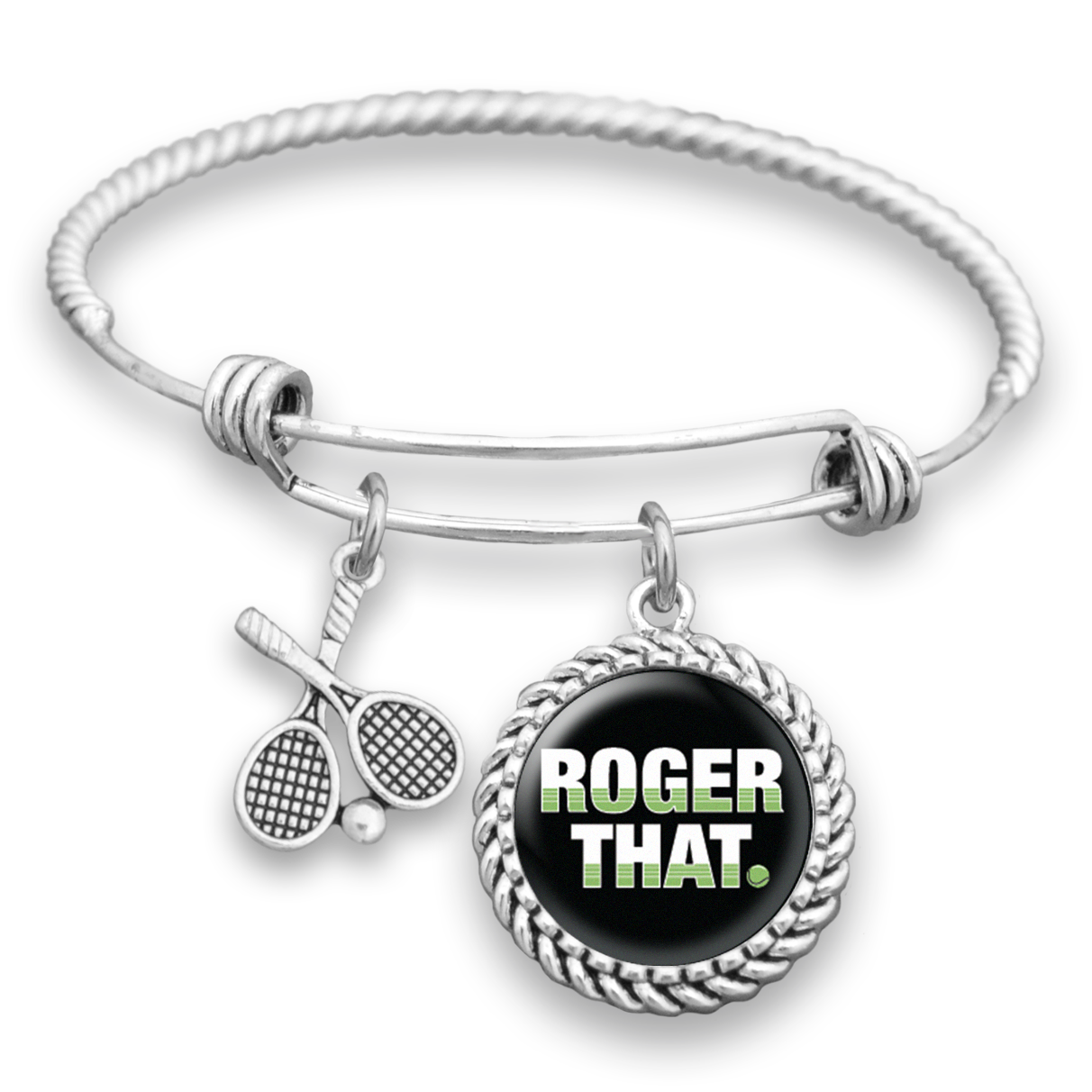 Roger That Tennis Charm Bracelet