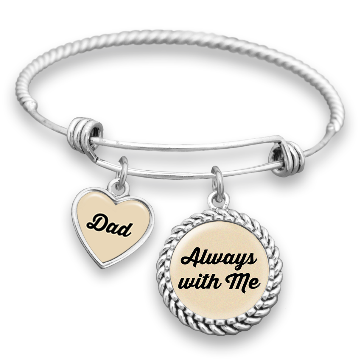 Always With Me Dad Charm Bracelet