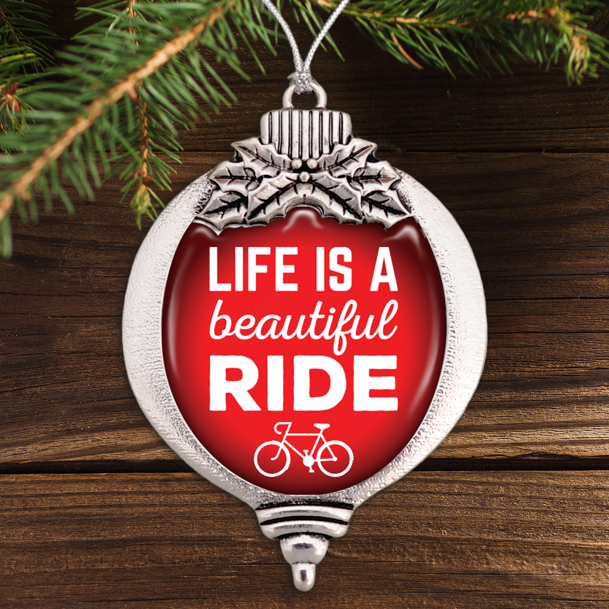 Life Is A Beautiful Ride Bulb Ornament