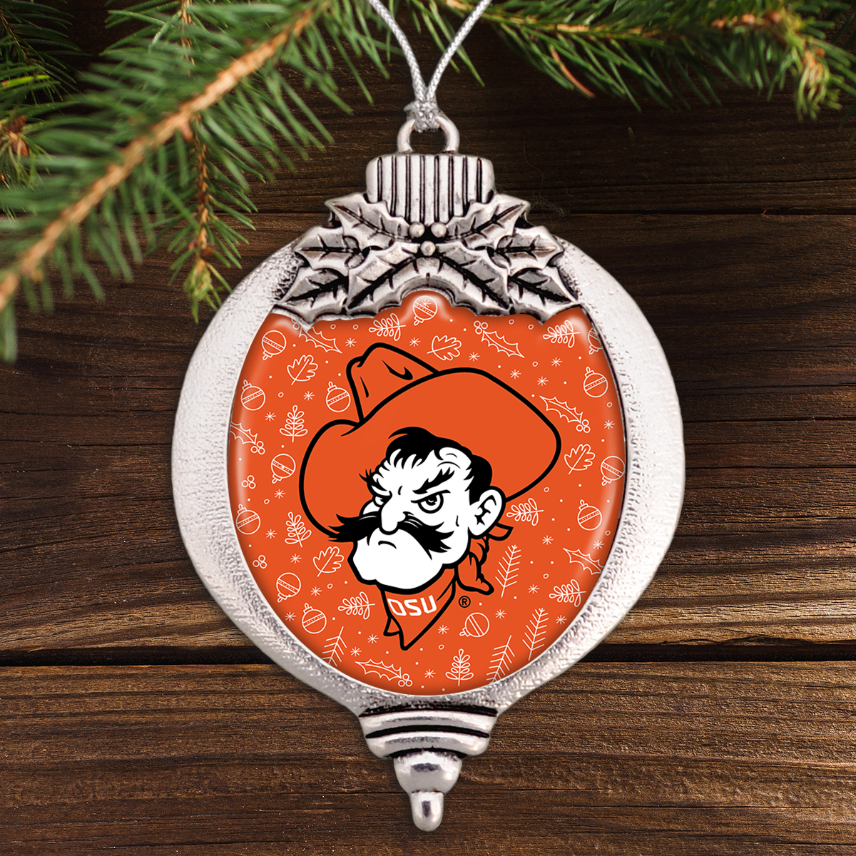 Oklahoma State Cowboys Holiday Bulb Ornament