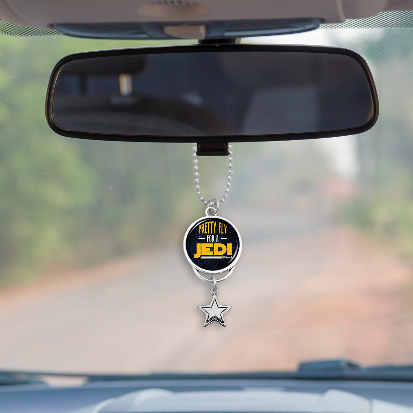 Pretty Fly For A Jedi Rearview Mirror Charm
