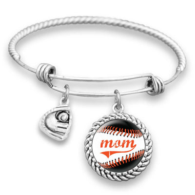 Baltimore Baseball Mom Charm Bracelet