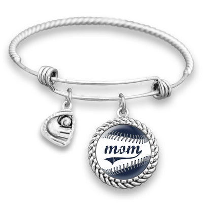 New York Baseball Mom Charm Bracelet
