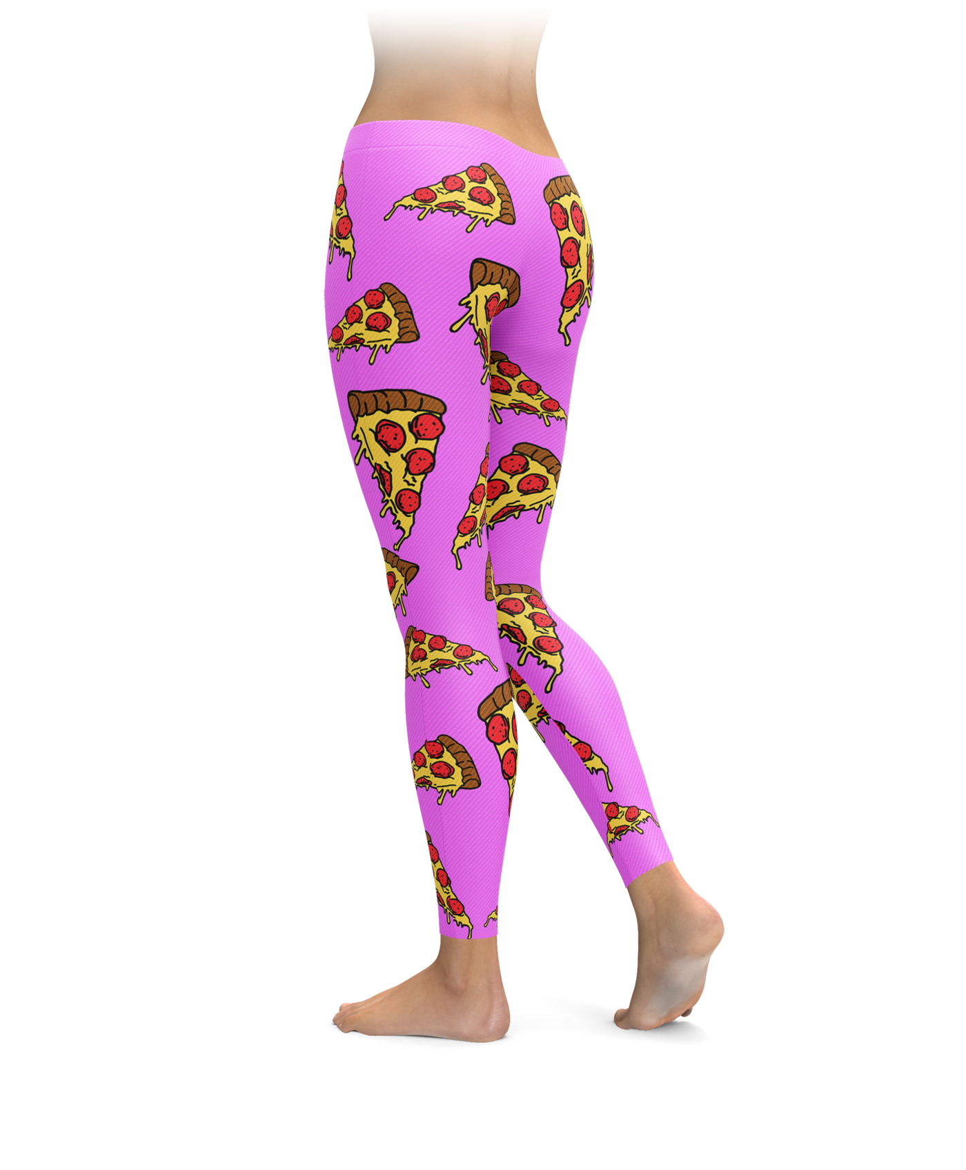 Cartoon Pepperoni Pizza Leggings