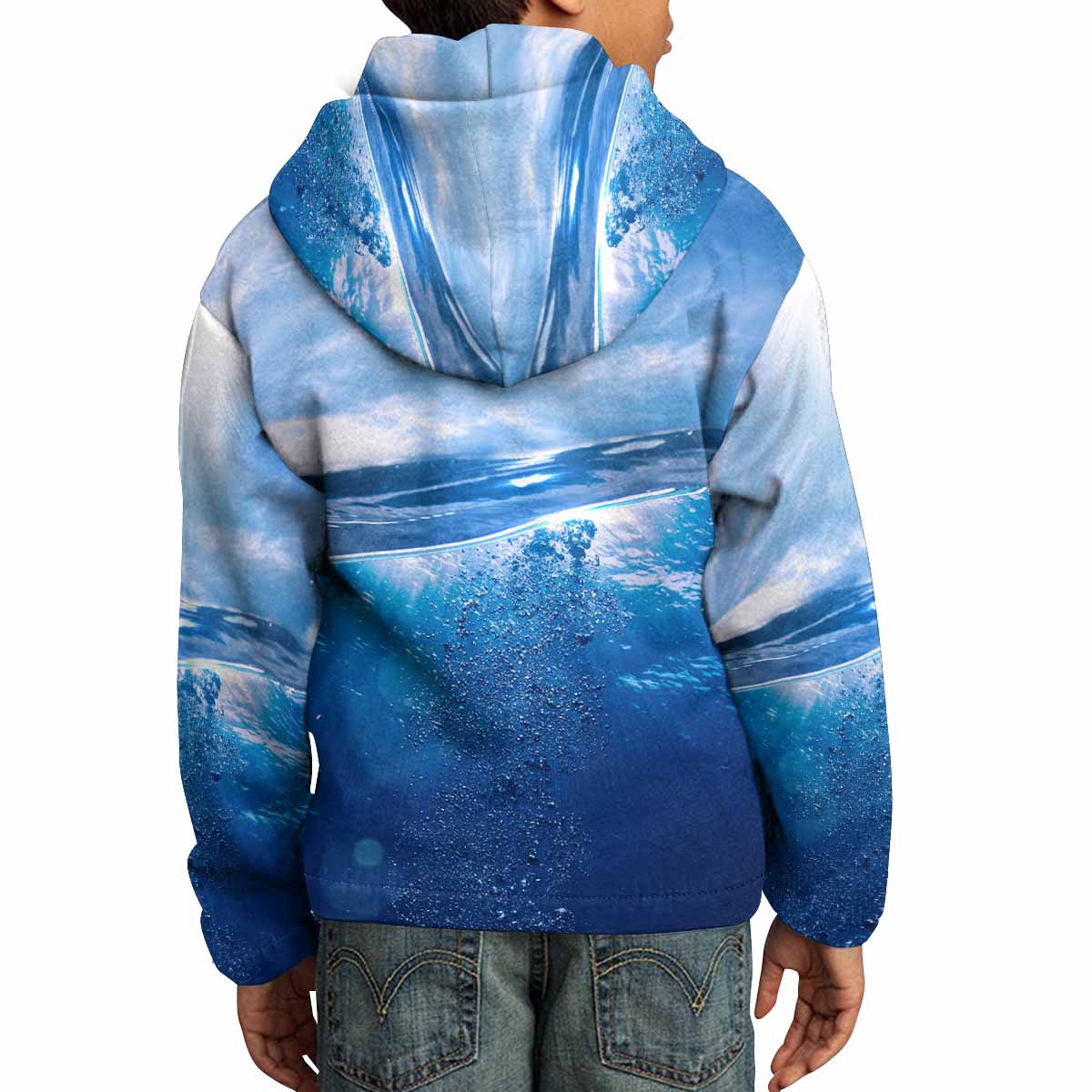 Life in the Water All Over Print Kids Hoodie