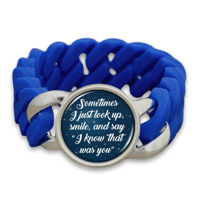 I Know That Was You Night Sky Colored Silicone Stretch Bracelet