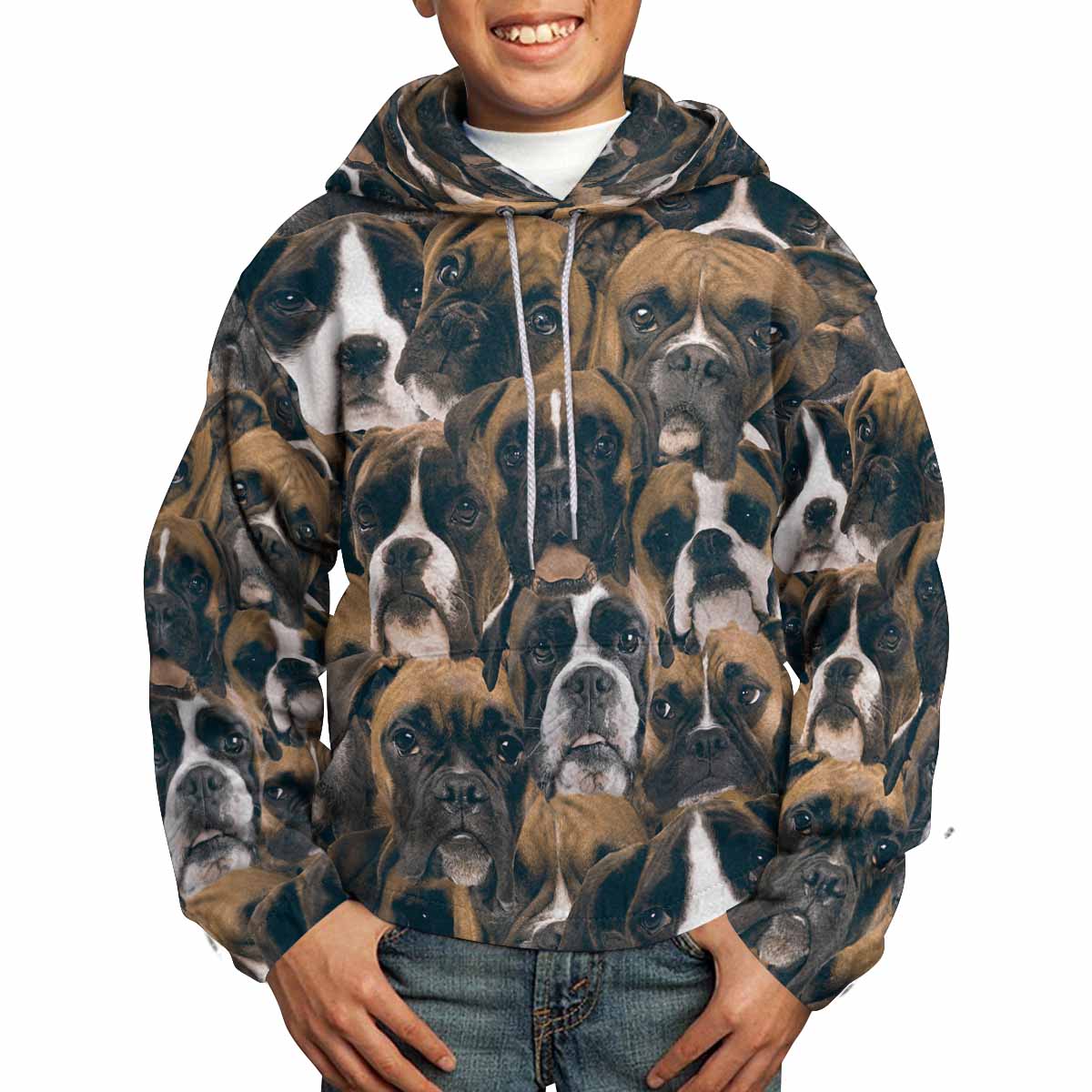Boxers on Boxers on Boxers All Over Print Kids Hoodie