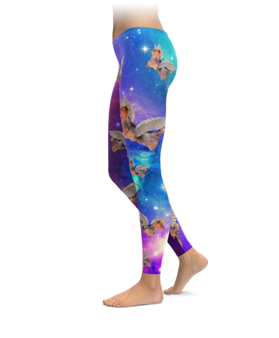 Yorkie Unicorn Galaxy Leggings