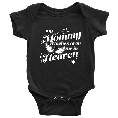 My Mommy Watches Over Me In Heaven Baby Onesie