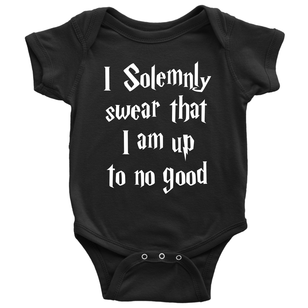 I Solemnly Swear That I Am Up To No Good Baby Onesie