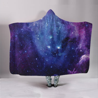 Purple Galaxy Hooded Blanket