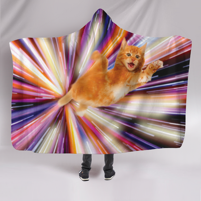 Hyper Cat Hooded Blanket