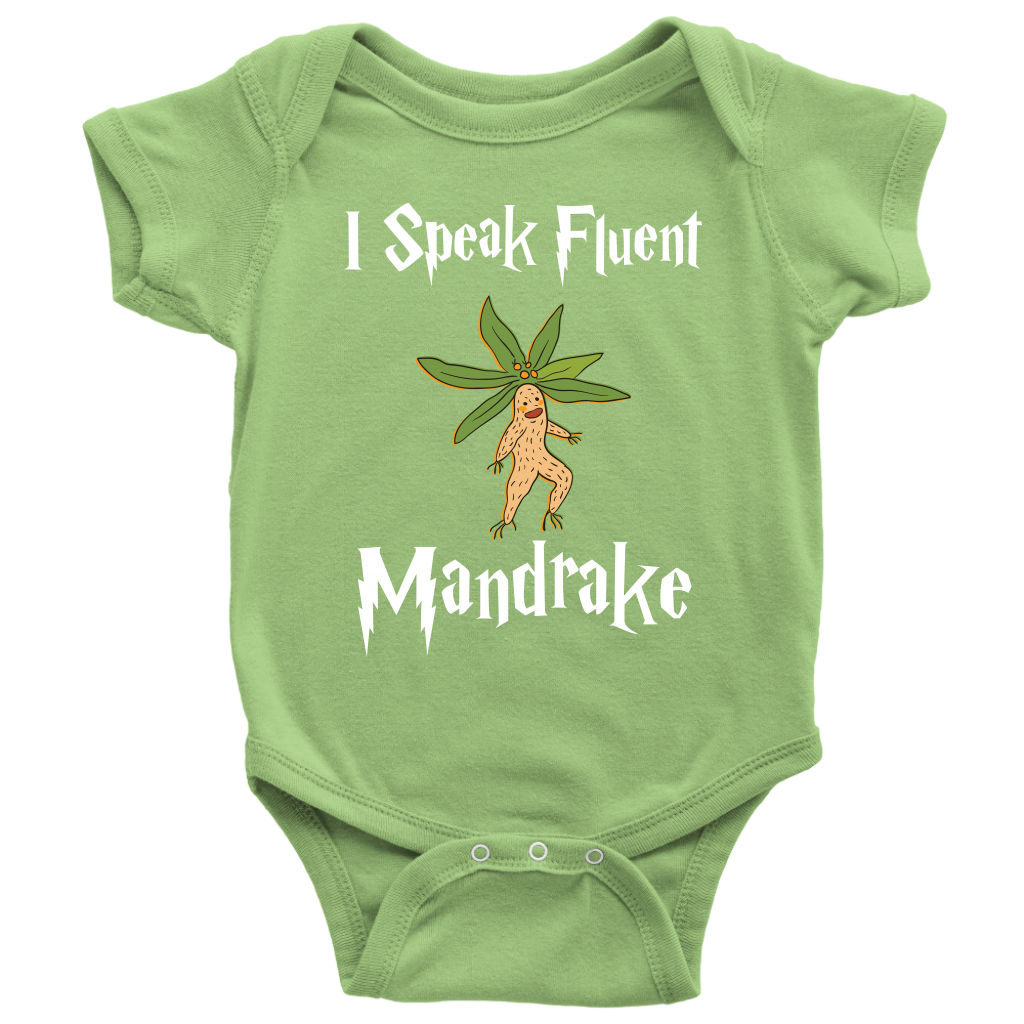 I Speak Fluent Mandrake Baby Onesie