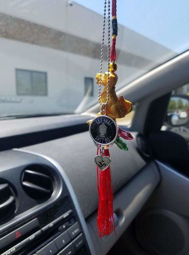 Let That Shit Go Rearview Mirror Charm