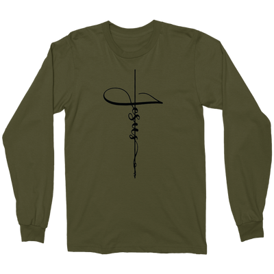 Jesus Cross Military Longsleeve Shirt