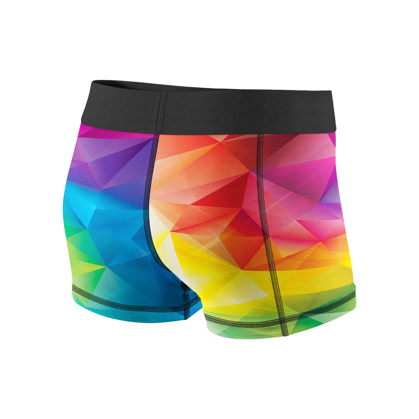 Rainbow Polygonal Fitness Shorts