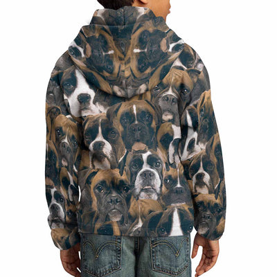 Boxers on Boxers on Boxers All Over Print Kids Hoodie