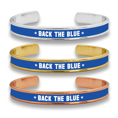 Back The Blue Cuff Bracelet