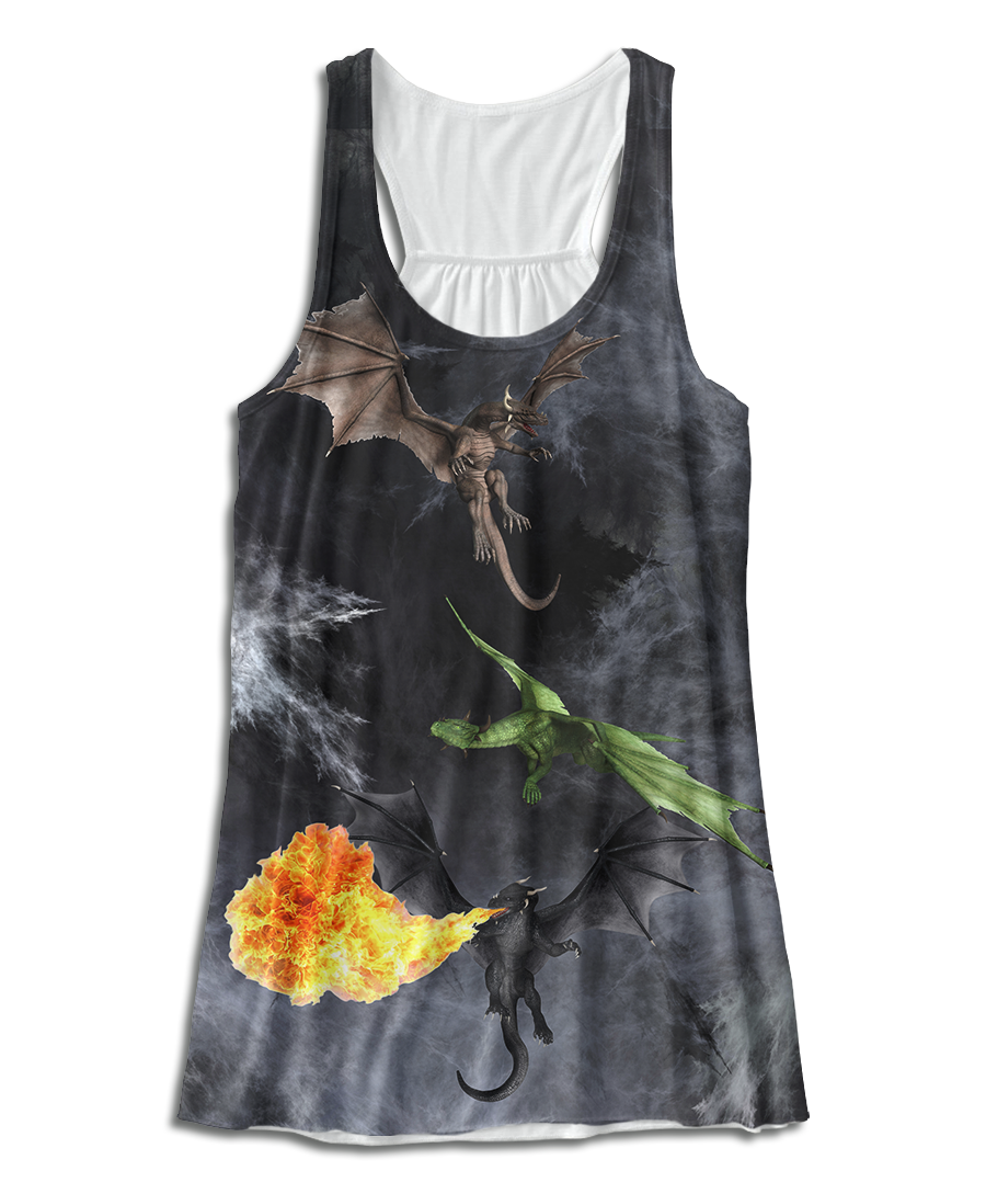 Mother of Dragons Flowy Racerback Tank Top