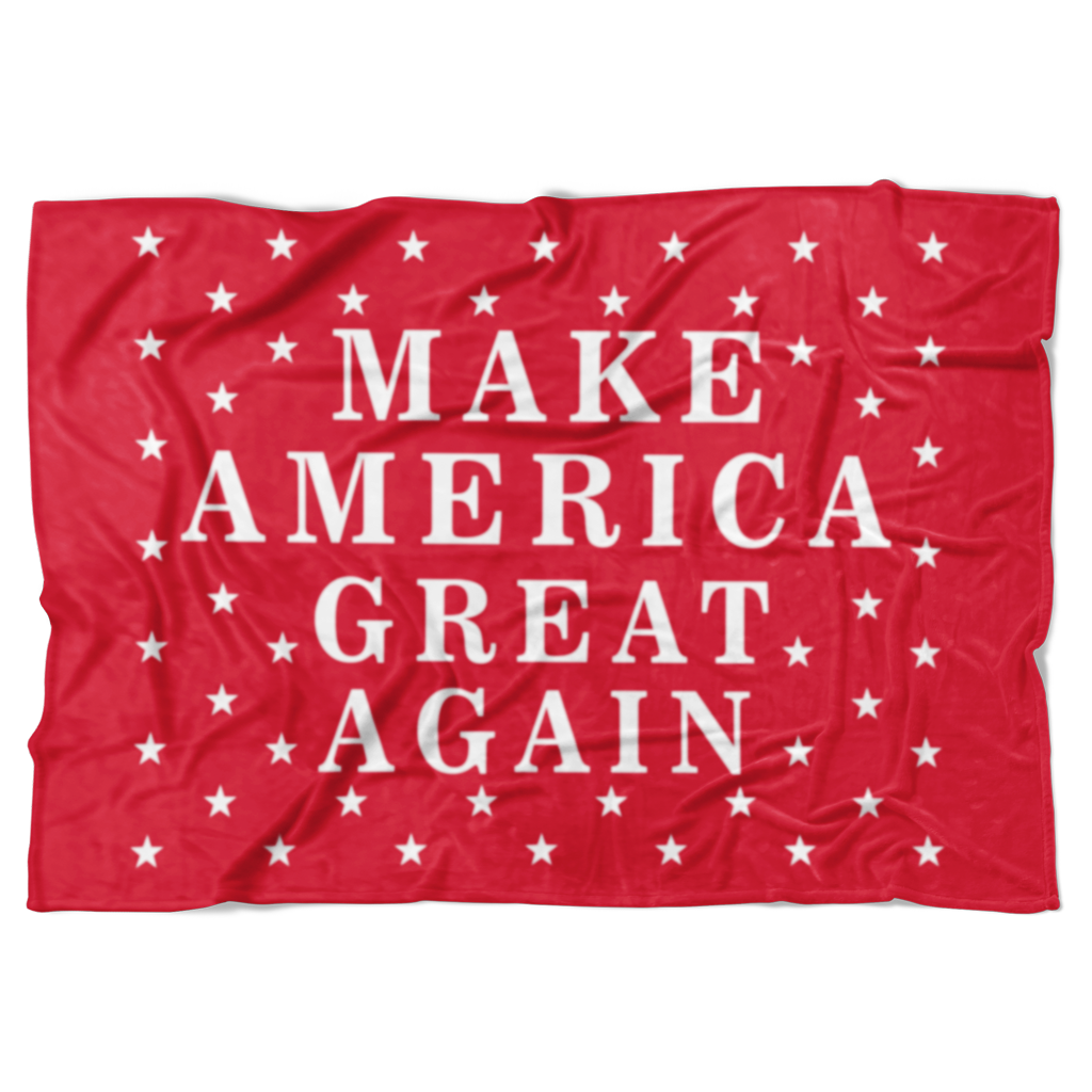 Make America Great Again Trump Fleece Blanket