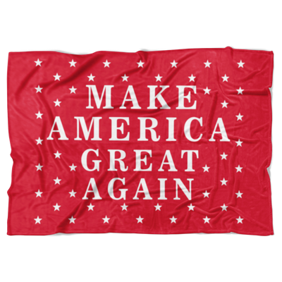 Make America Great Again Trump Fleece Blanket