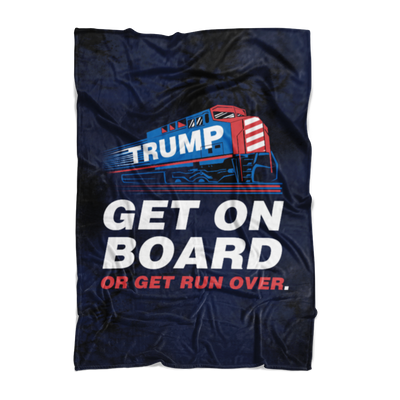 Trump Train Fleece Blanket