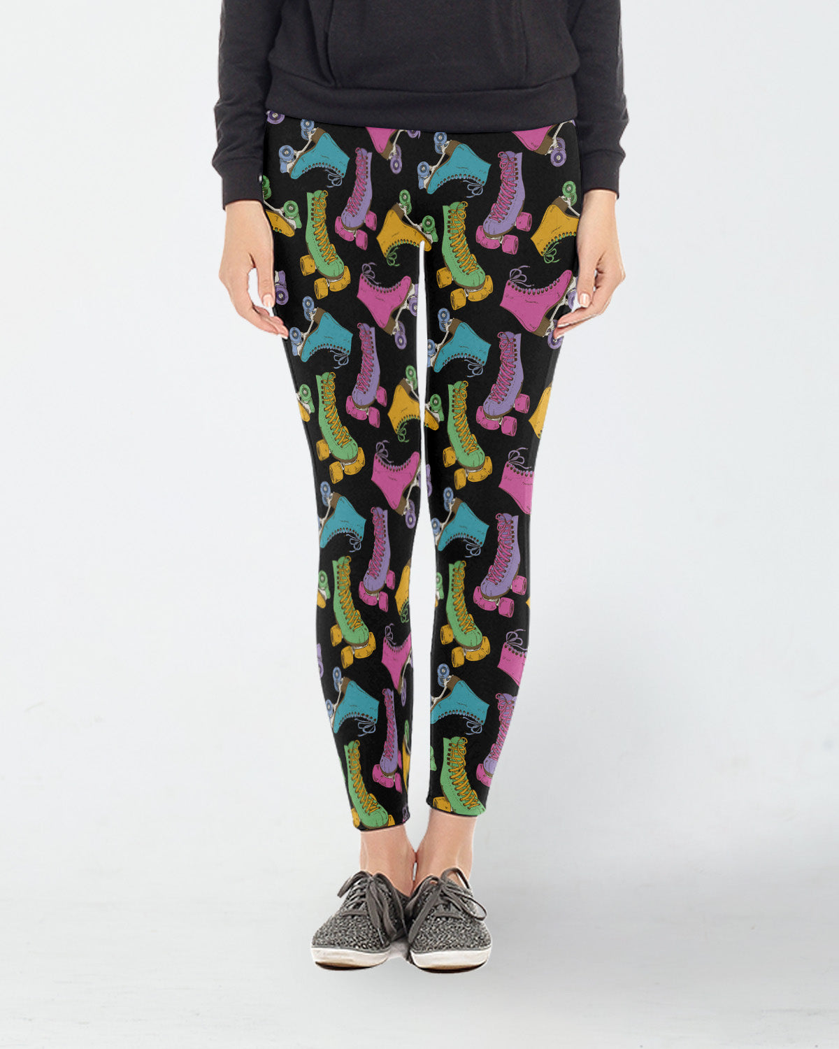 Colorful Roller Skate Leggings Brave New Look